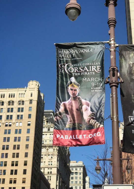 CCD Banner on Broad Street, Philadelphia