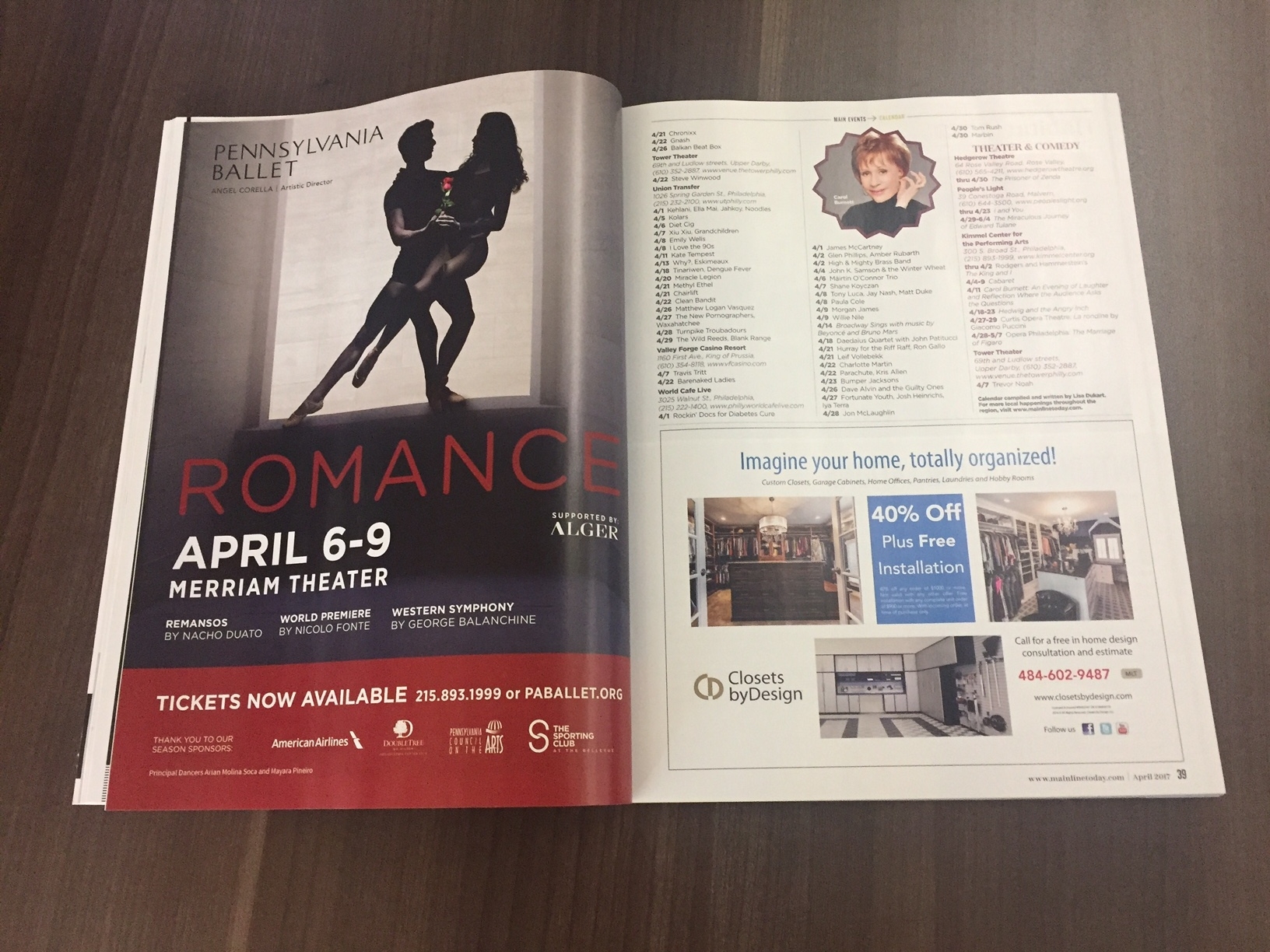 Print Ad in Main Line Today