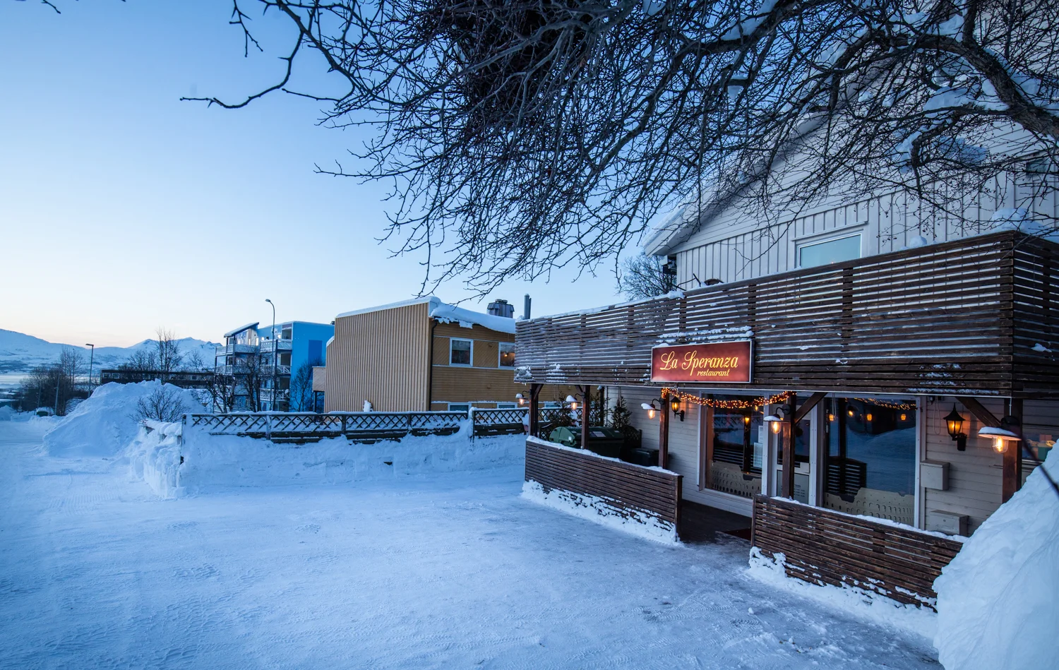 LOKAL RESTAURANT: På Håpet ligger restauranten La Speranza.