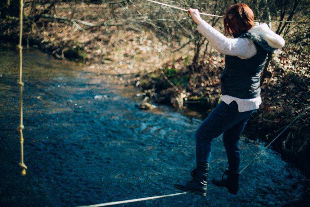 Crossing the creek