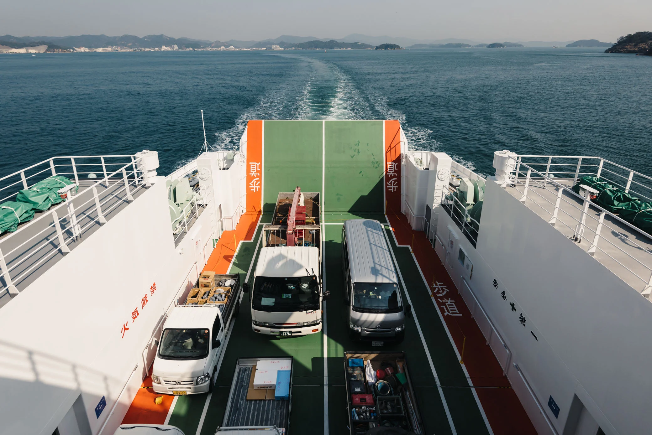 On the ferry from Uno to Naoshima
