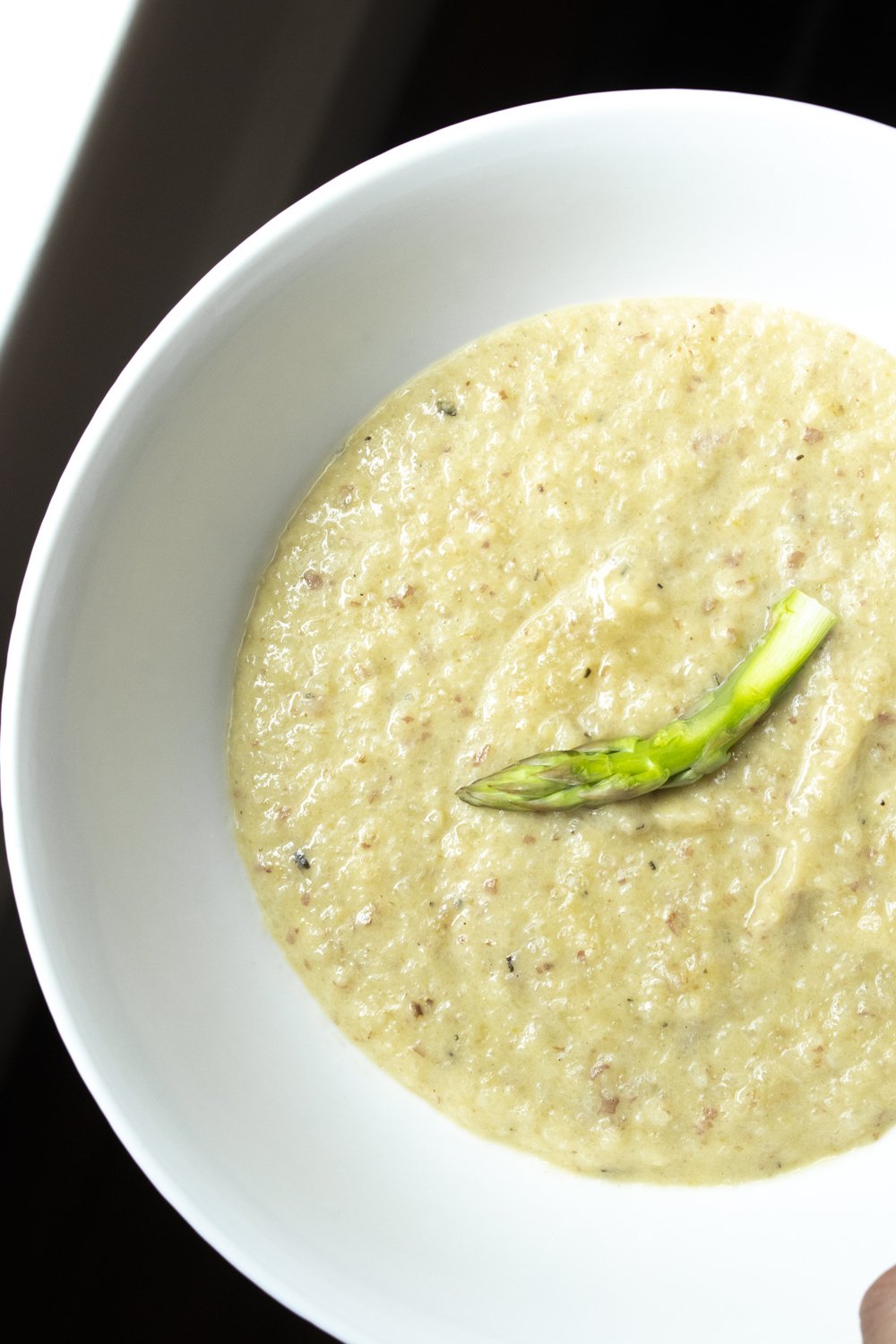 Rustic Asparagus Ends Soup Florida Pure Sea Salt