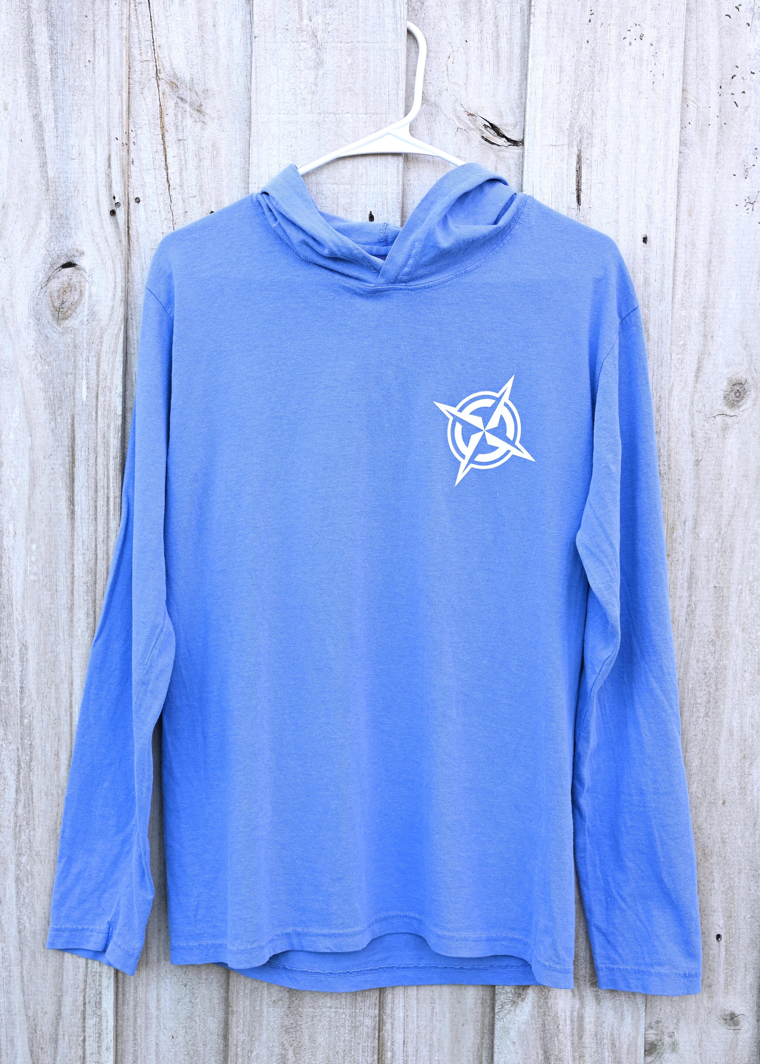 Long Sleeve T-Shirt with Hood- Pure Friendly! Sea Salt | Eco Florida