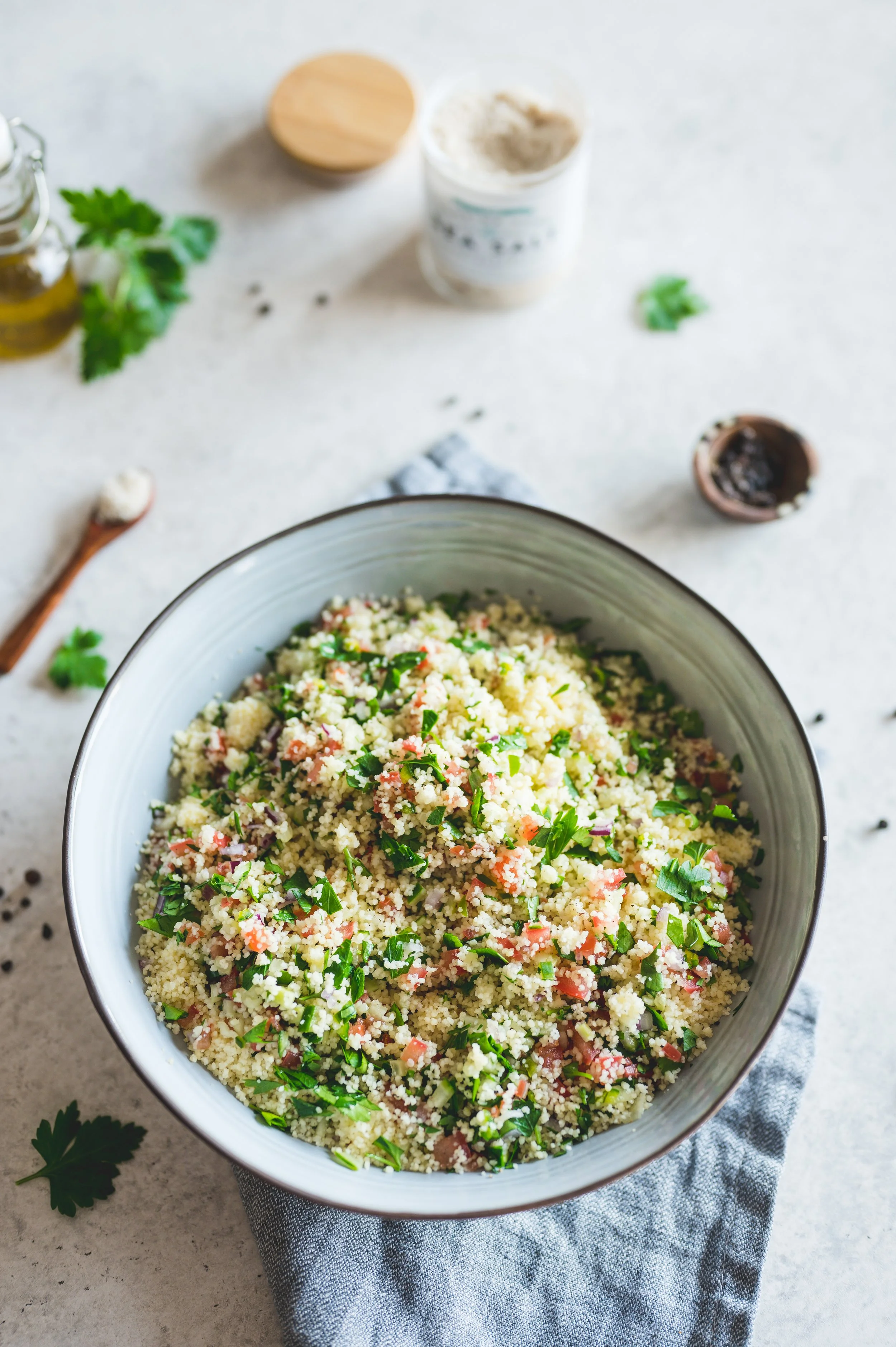 Tabouleh Salad with Lime Infused Sea Salt