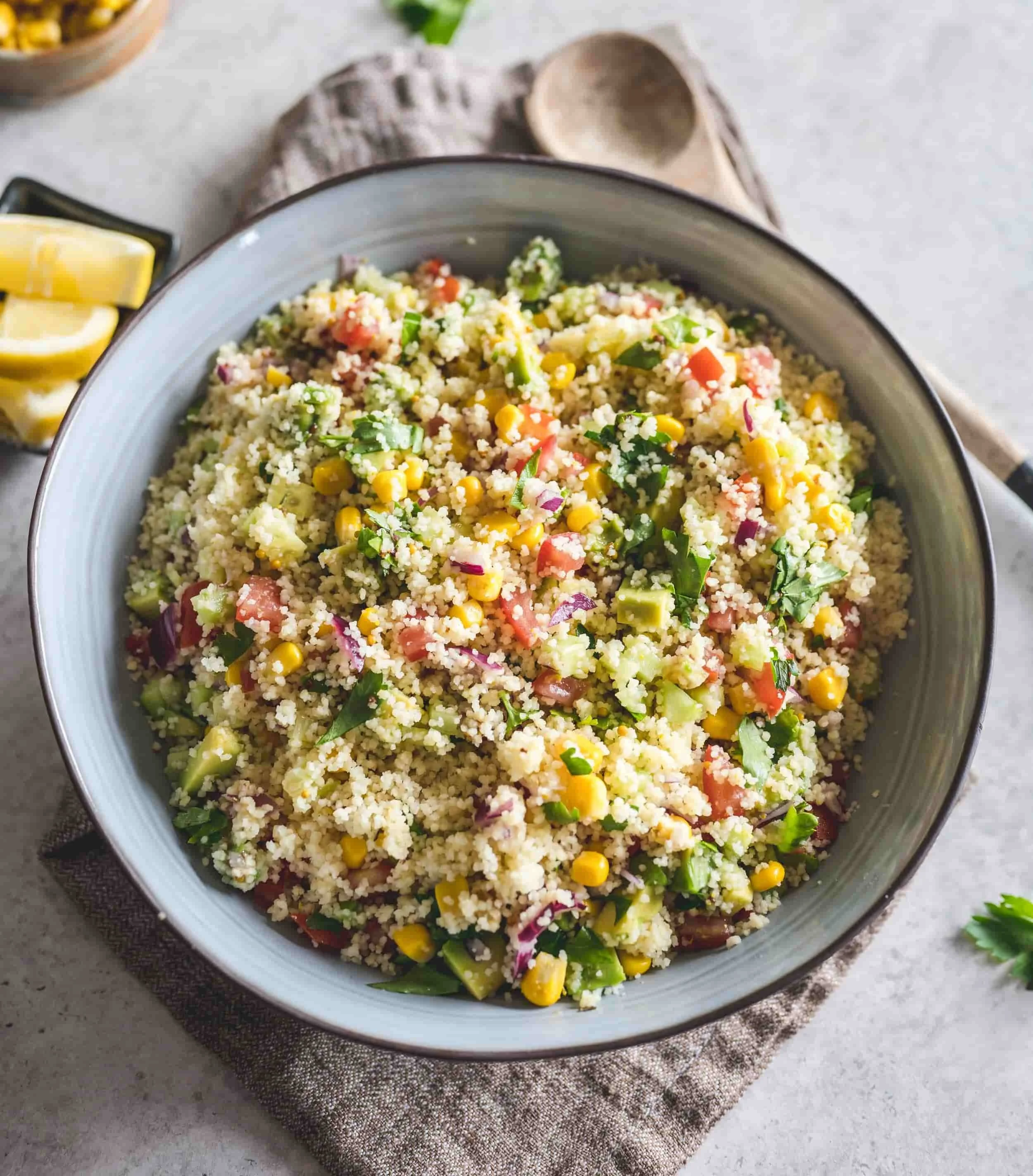 Couscous Salad with herbs de provence sea salt