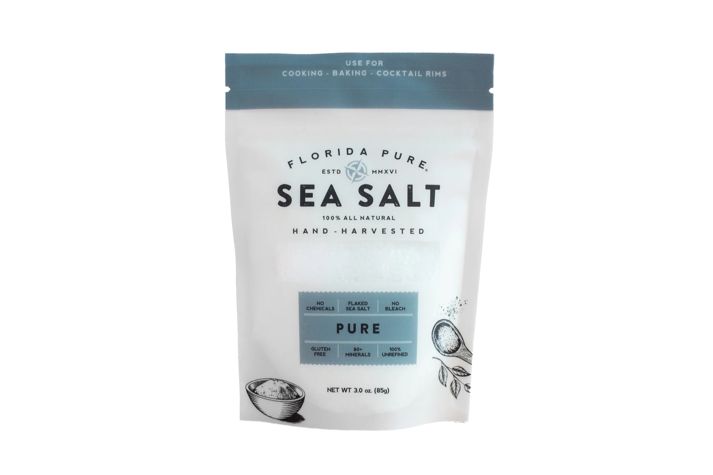 Pure Sea Salt 3.0 oz.Pouch