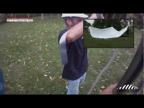20 x 20 Classic Pole Tent - Installation Procedure