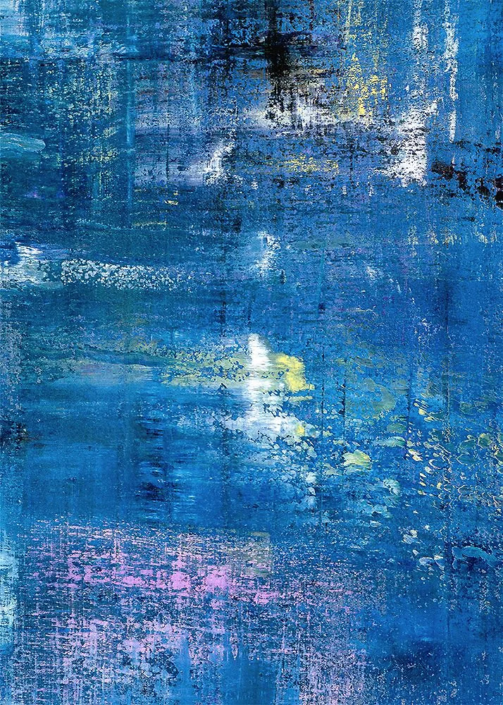 Blue Sea Oil Painting Detail Tina Trumpp