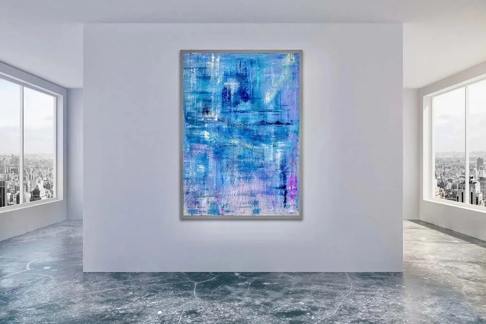 Blue Sea Illuminated Art Piece Tina Trumpp