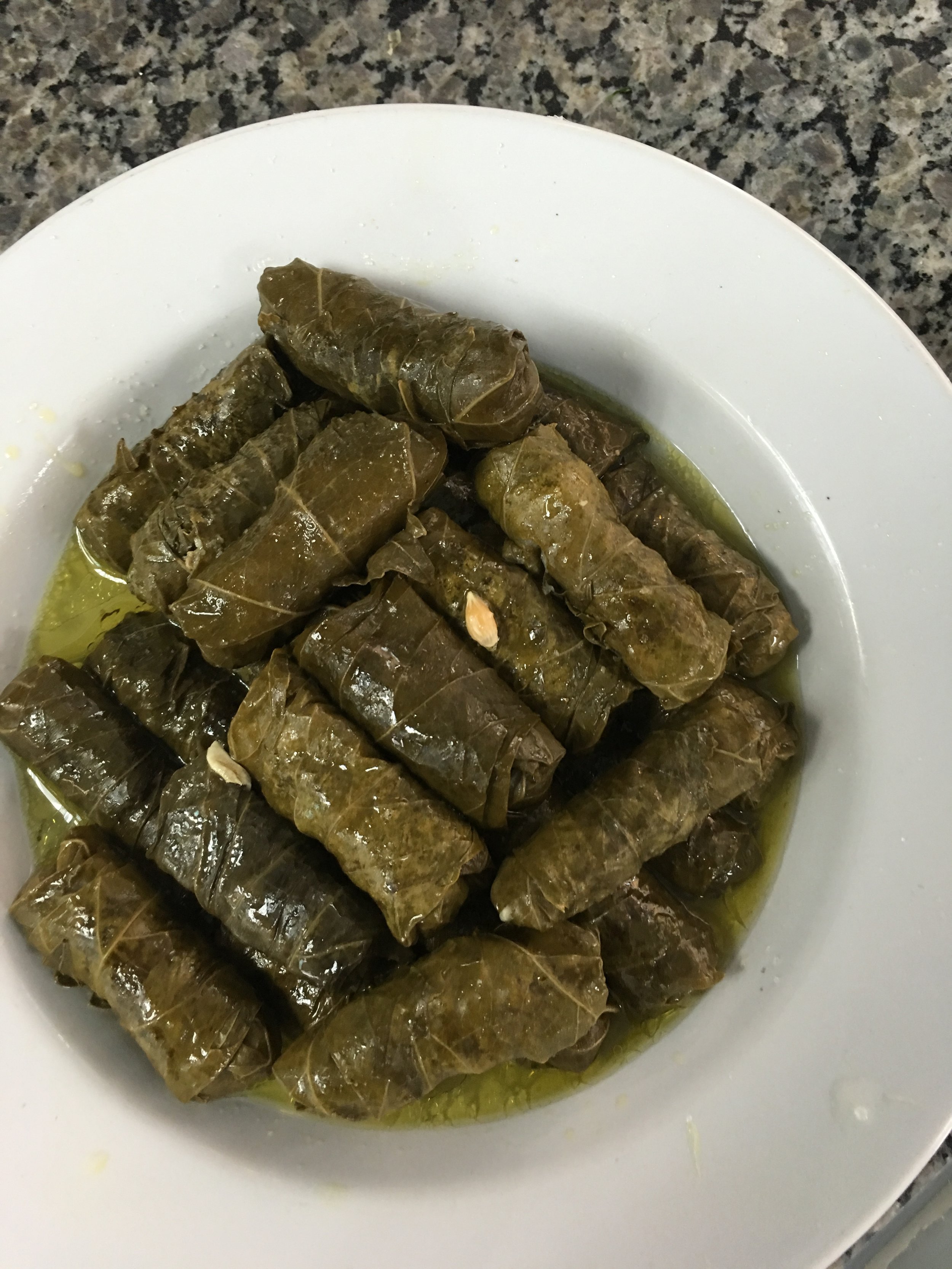 GRAPE LEAVES STUFFED WITH BEEF AND RICE