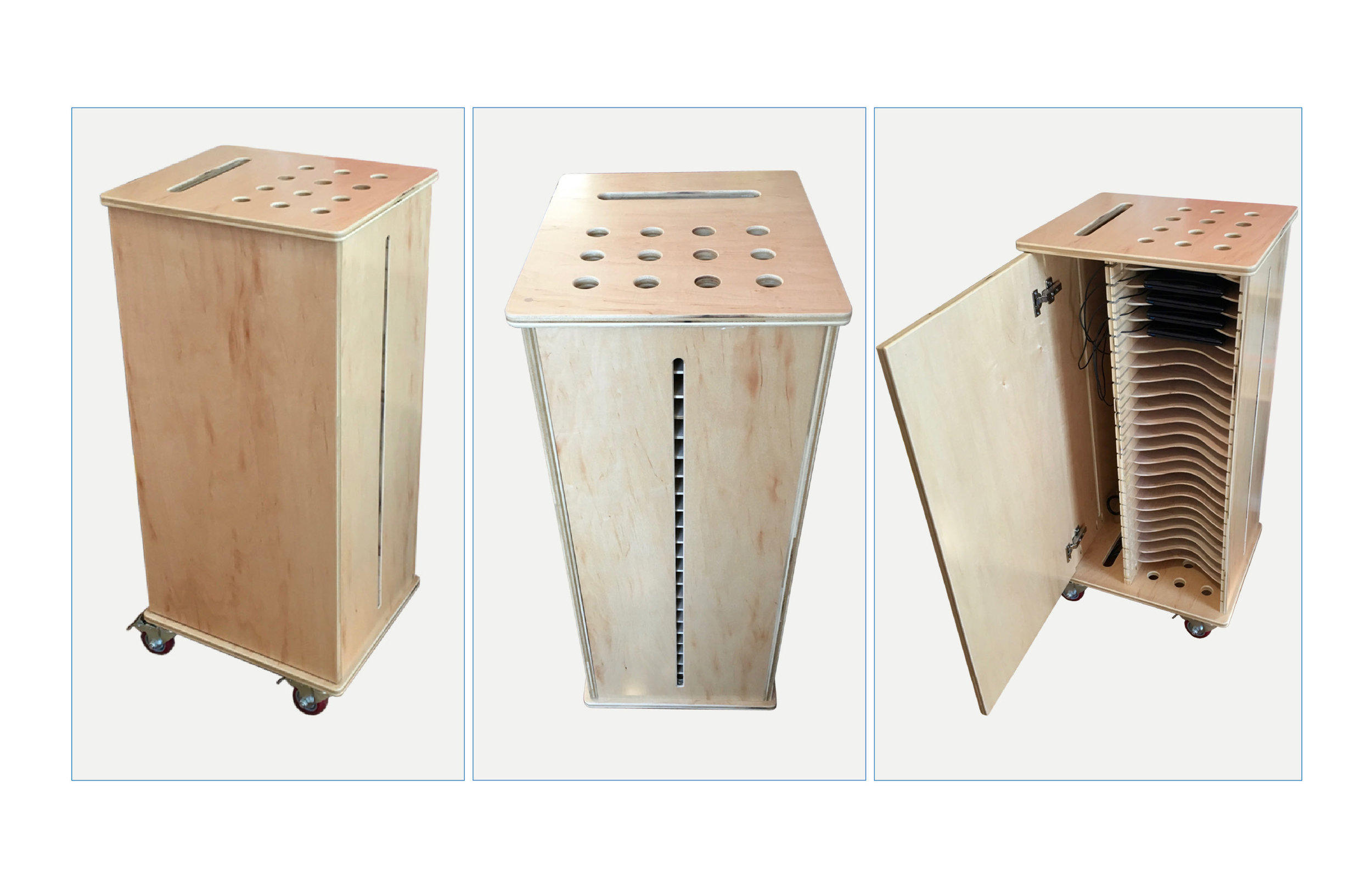 tablet charging cart