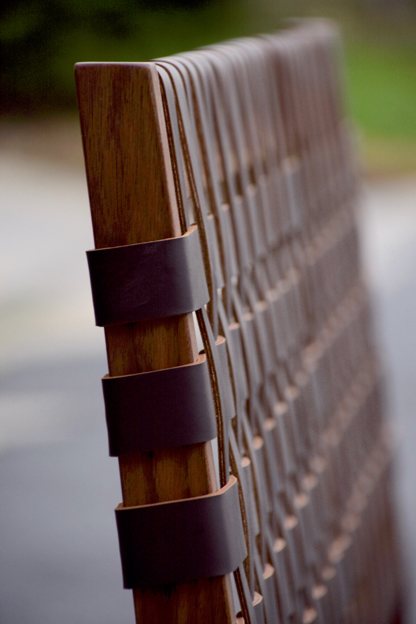 King, in walnut with brown leather.