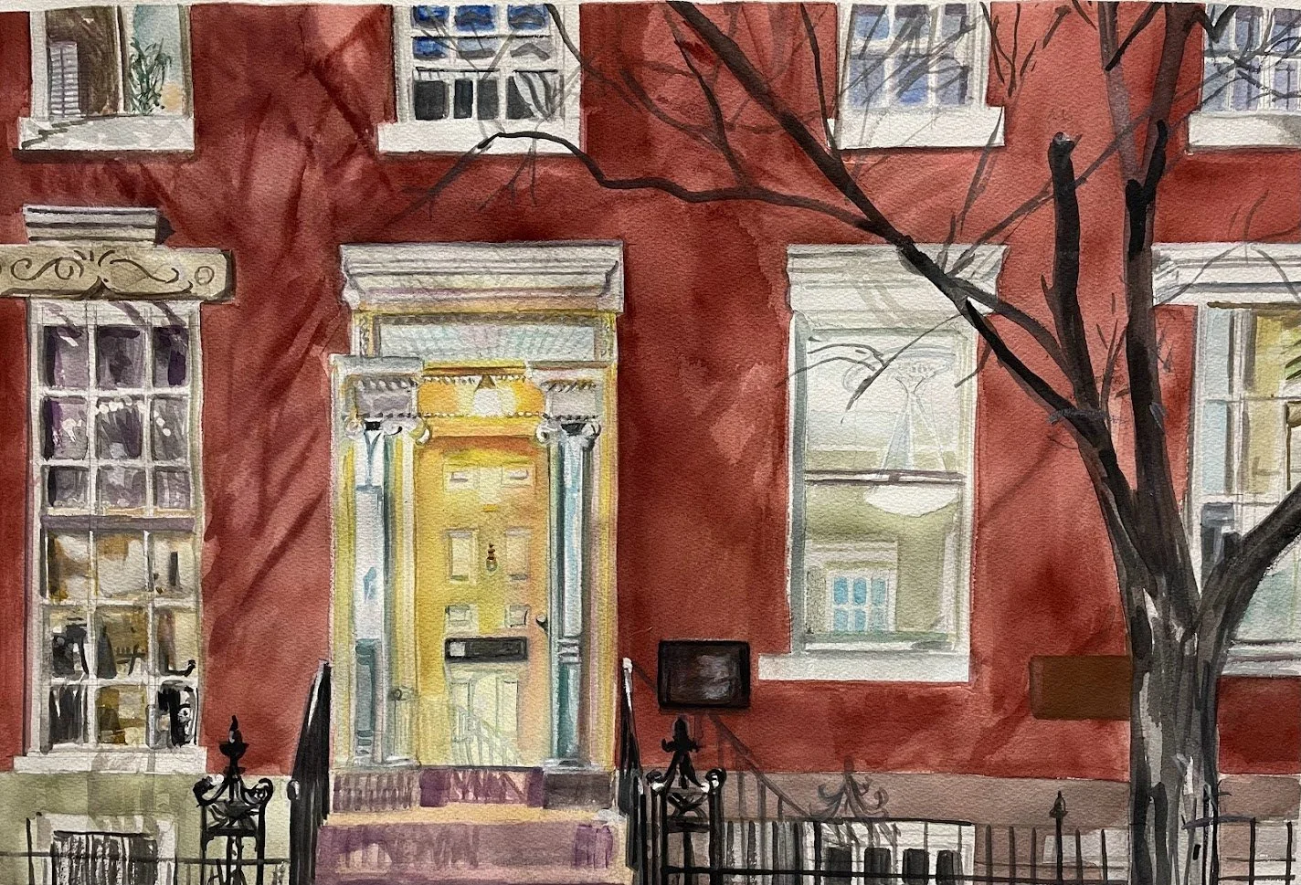  addition watercolor study 