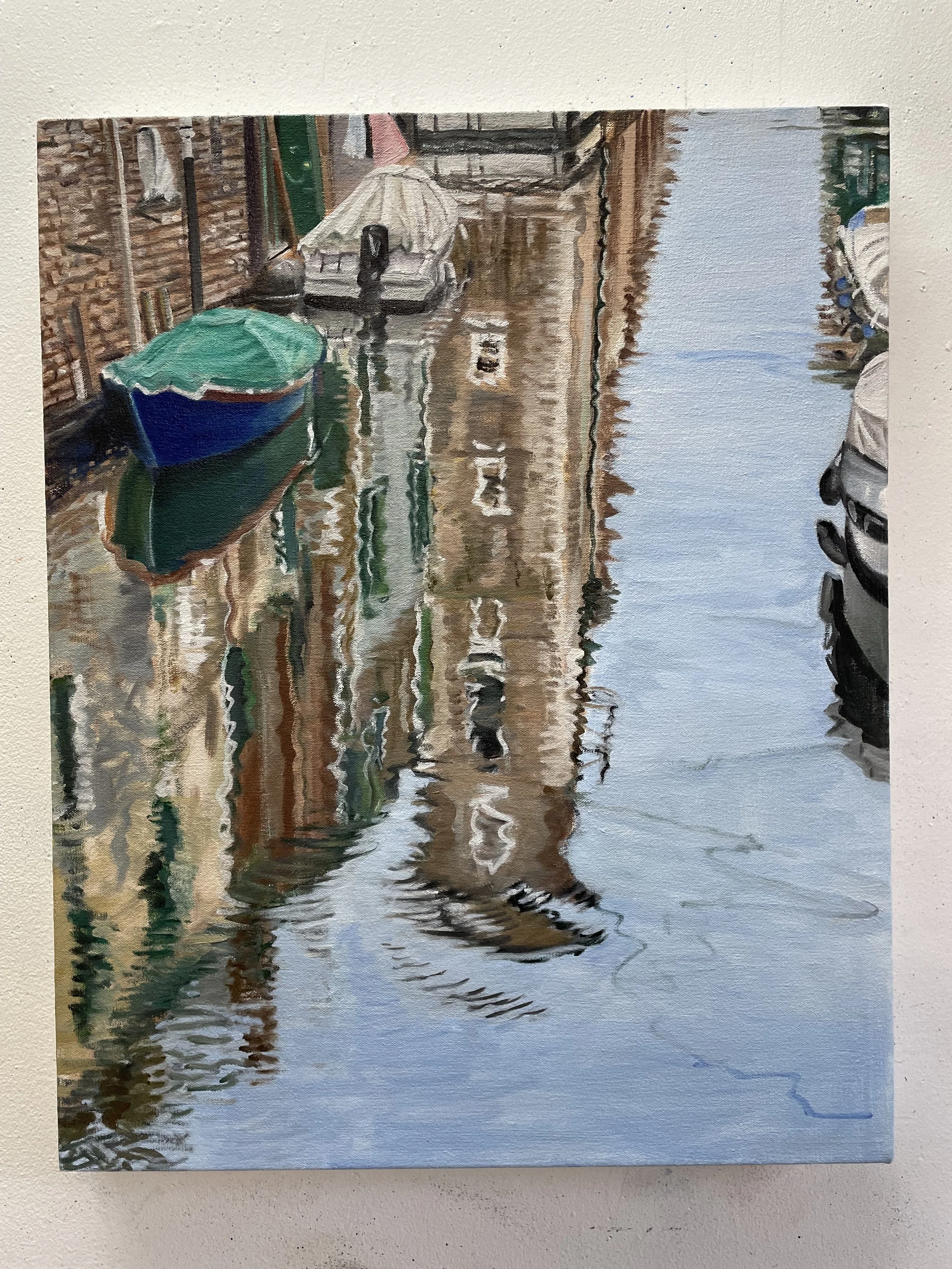 Near The Arsenal, Oil on Canvas, 22 x 18, 2024