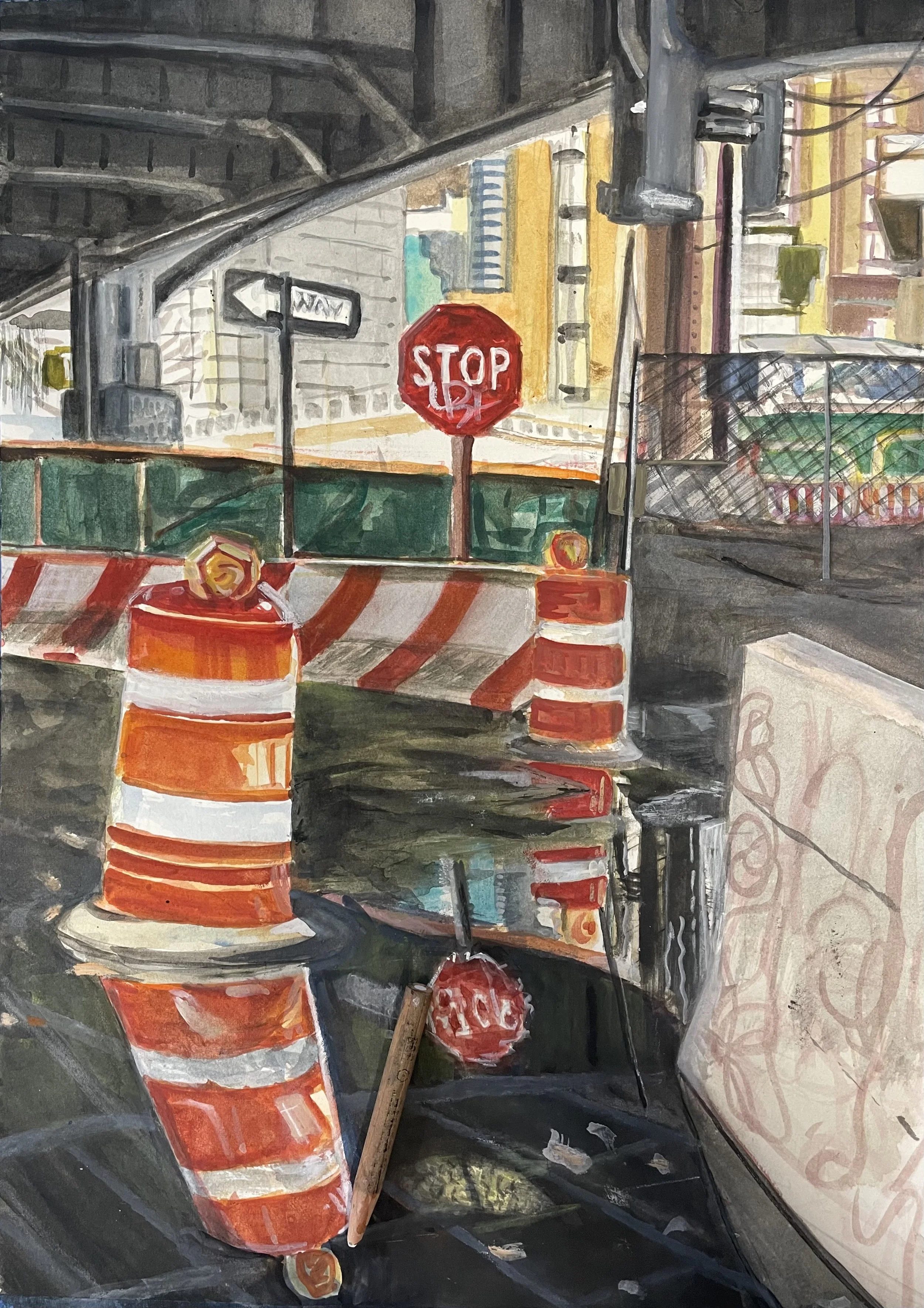 Under the FDR Drive at 23rd St