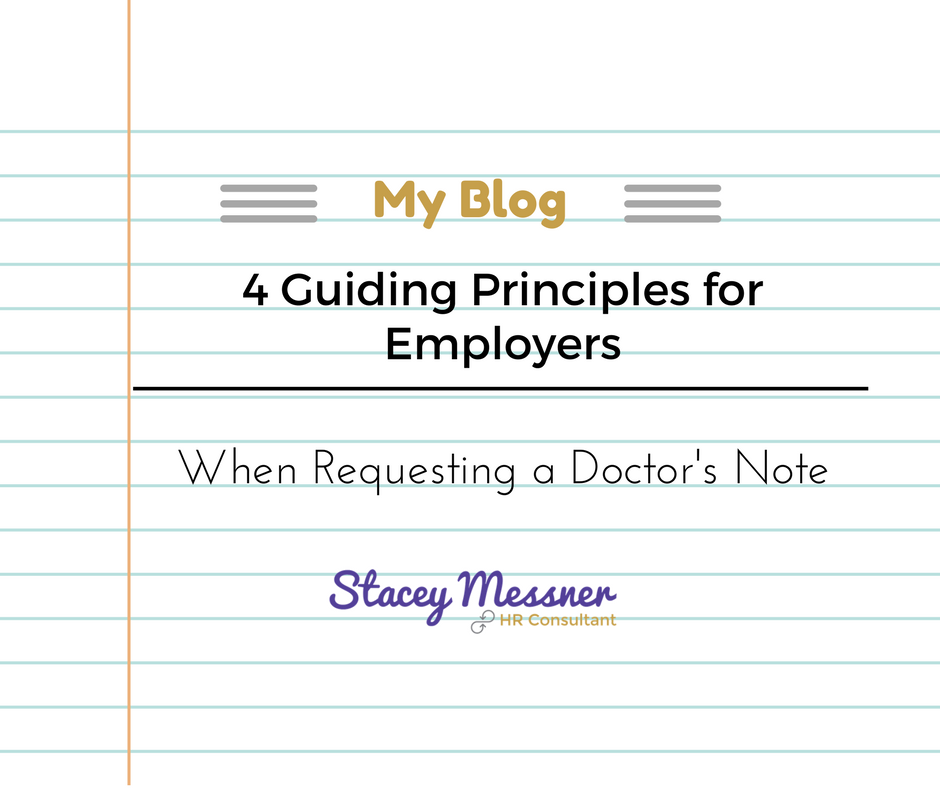 4 Guiding Principles for Employers when Requesting a Doctor's Note