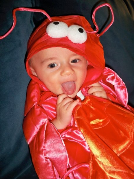 Crustacean Will, at four months...