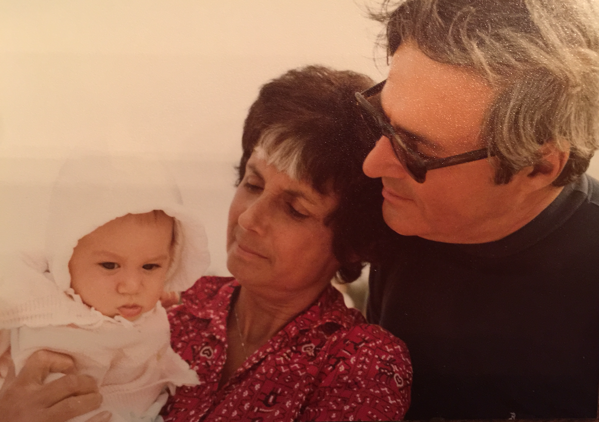 Grandma and Grandpa and baby me