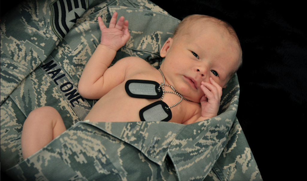 "Daddy's Uniform" via flikr user Patrick Malone