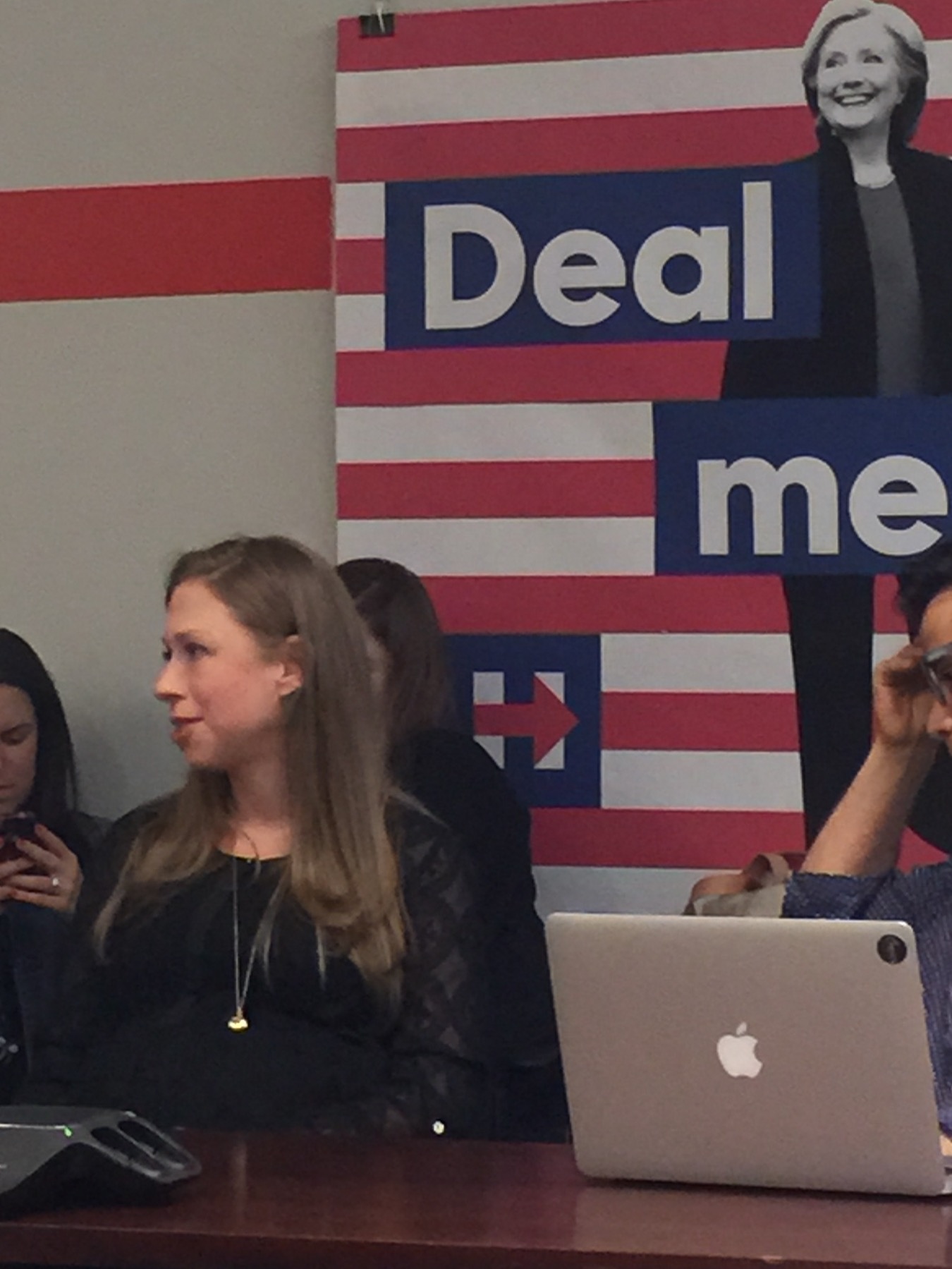 SHE'S WITH HER: Chelsea Clinton says she's "deeply biased" toward her mom.