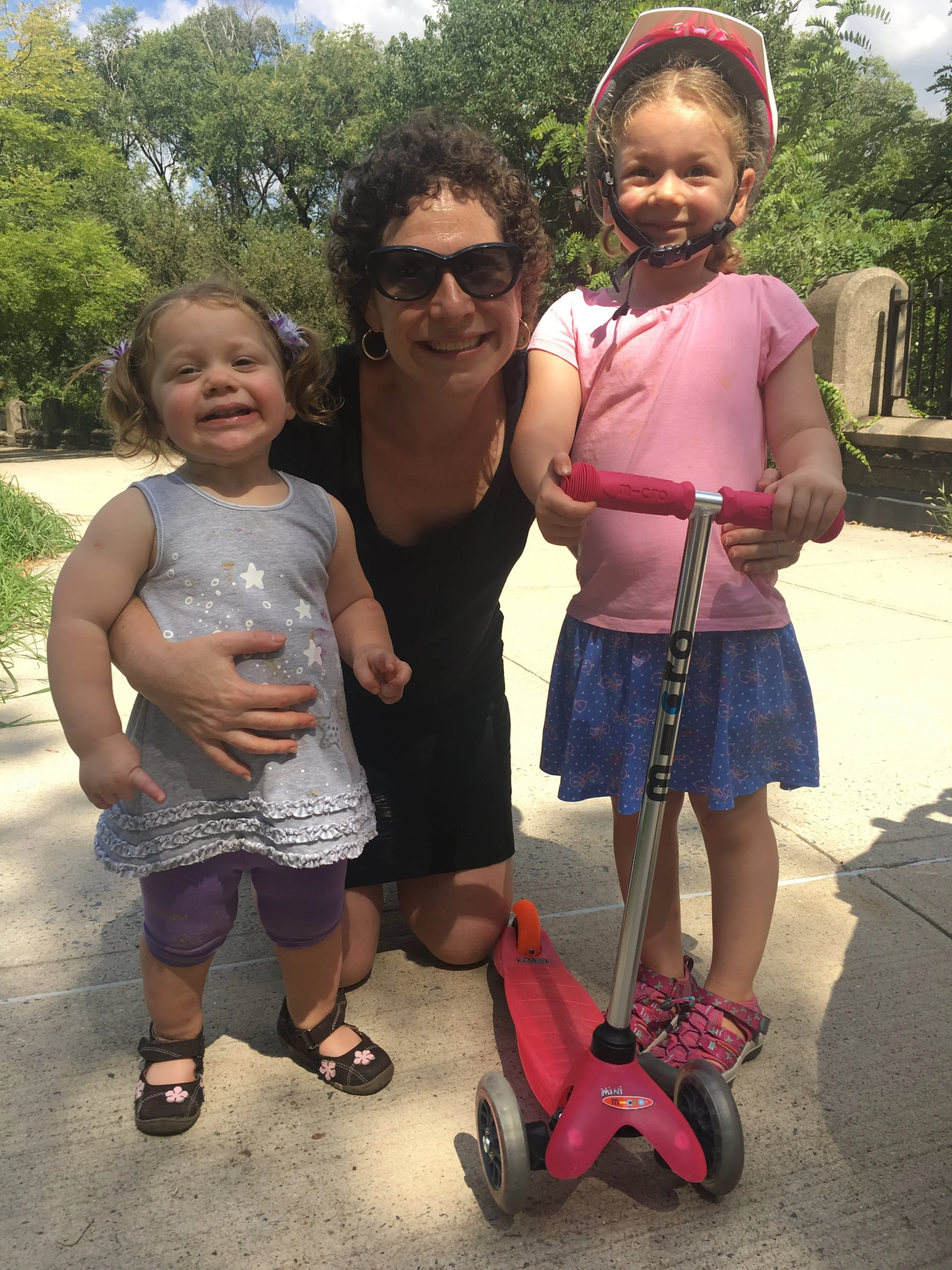 Dr. Noble with her own two girls, Lucy and Sophie