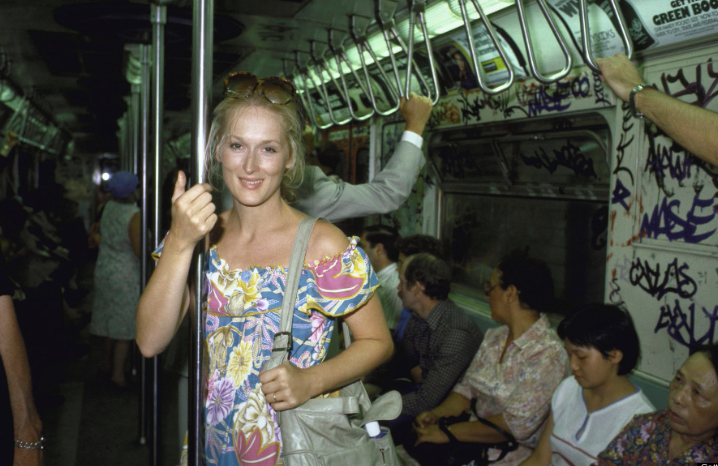 Madame Meryl on the NYC subway in 1981