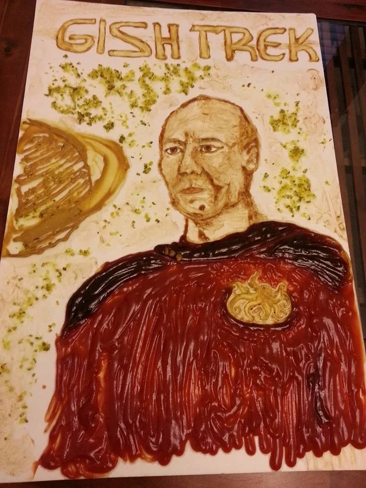 I made this out of ketchup, mustard, barbecue sauce, and relish 