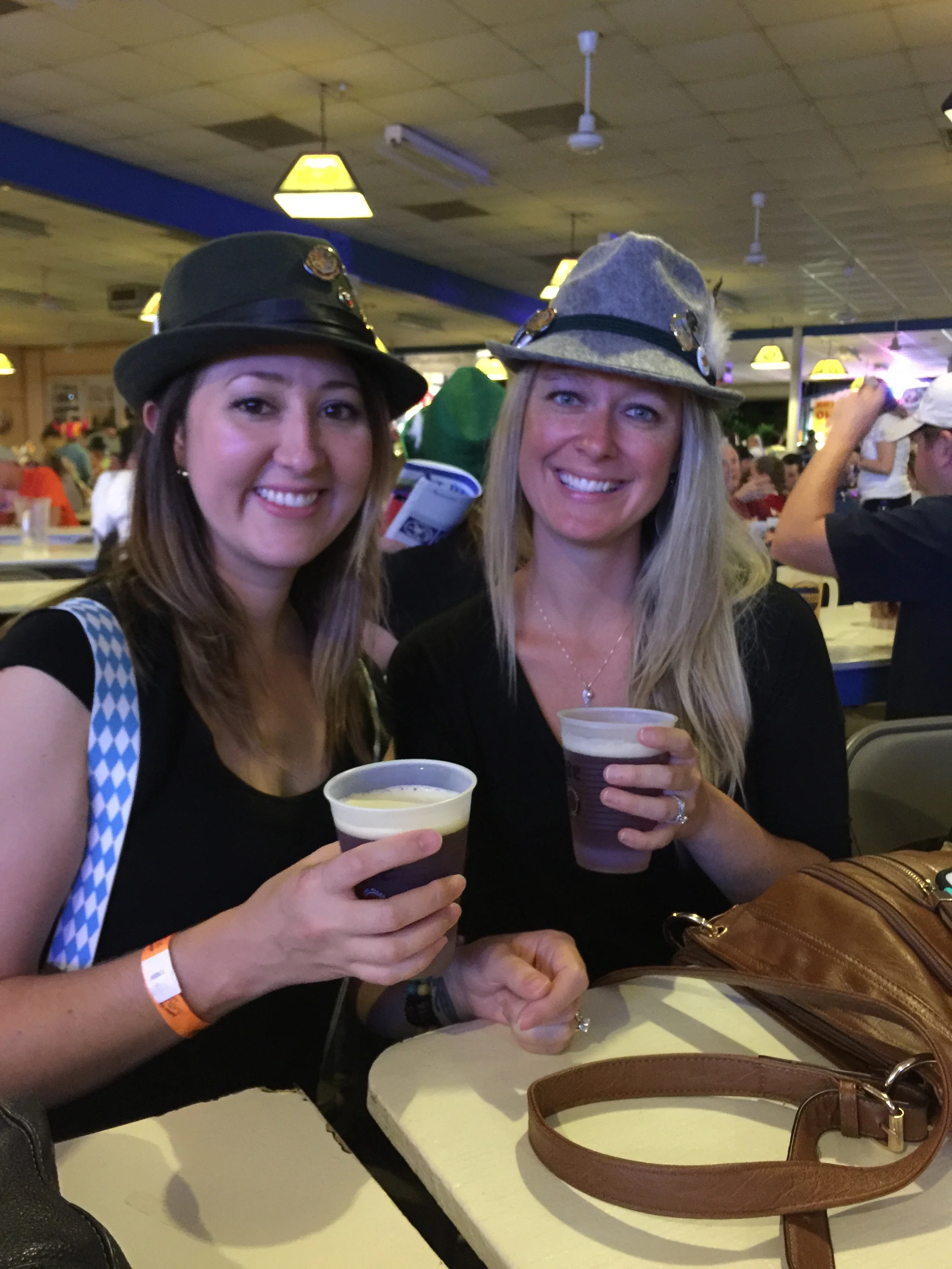Did I mention Mia bought us cute suspenders for the trip? Unfortunately mine took a swim in the toilet right before this picture was taken. It was tragic and also comical. Story of my life! 