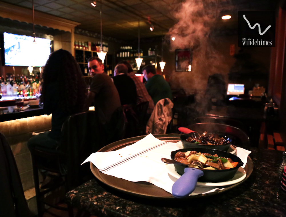 Warm up with a #SizzlingDish at the Windchimes Restaurant: Like this delicious Eggplant sauteed with sweetened Pork or this tender Beef sauteed in a fragrant Black Bean Sauce