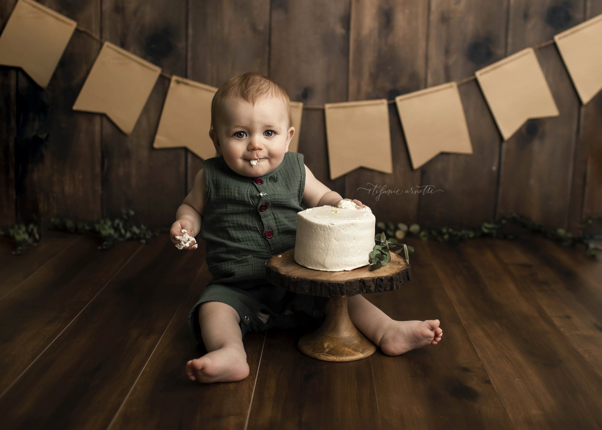 Rainbow Baby Boy Cake Smash Outfit 1st Birthday Photo Shoot 