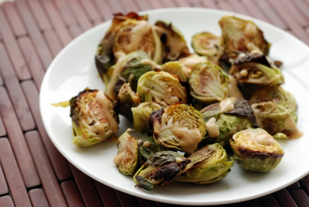 Dijon Miso Brussels Sprouts