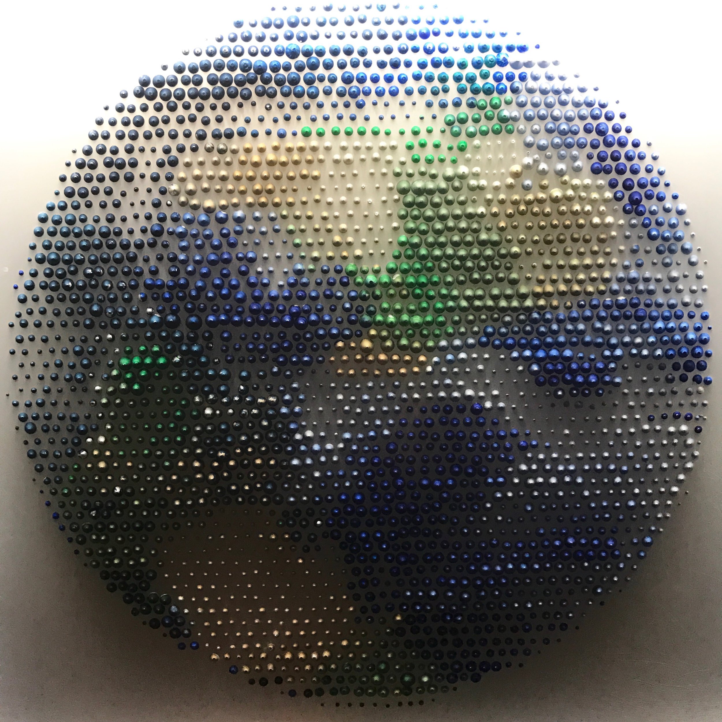 1ft x 1ft drilled halftone and enamel