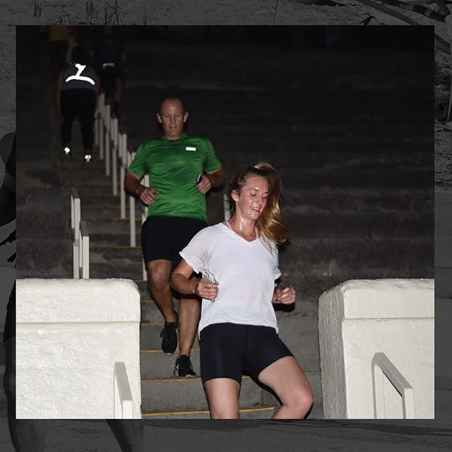 STAIRS / STEP UP
.
When @matthewrosmond says, &ldquo;let&rsquo;s go one more time around the stairs&rdquo;, and start to secretly regret it 😅
.
Join us tomorrow night at York Park for another #run around the neighborhood.
.
SHOE COLLECTION
.
We&rsqu