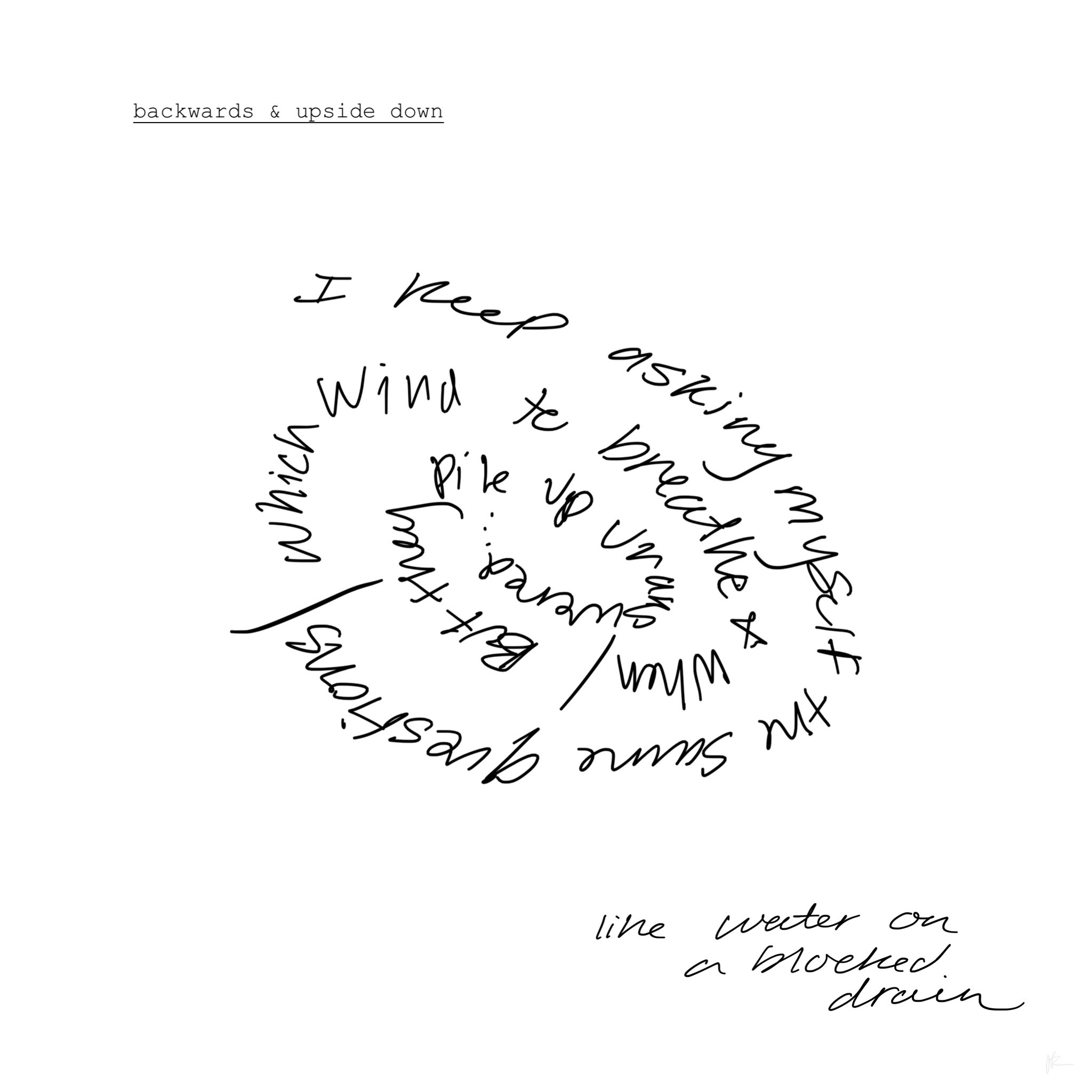 day 70: backwards & upside down