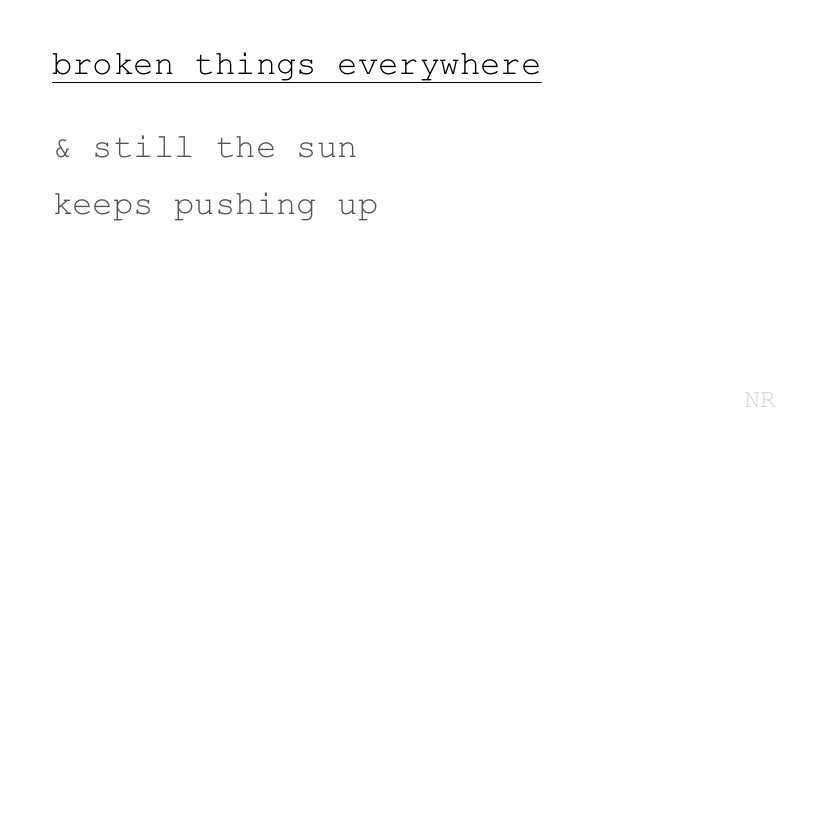 day 72: broken things everywhere