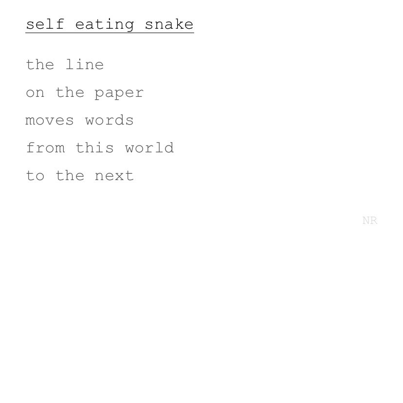 day 79: self eating snake