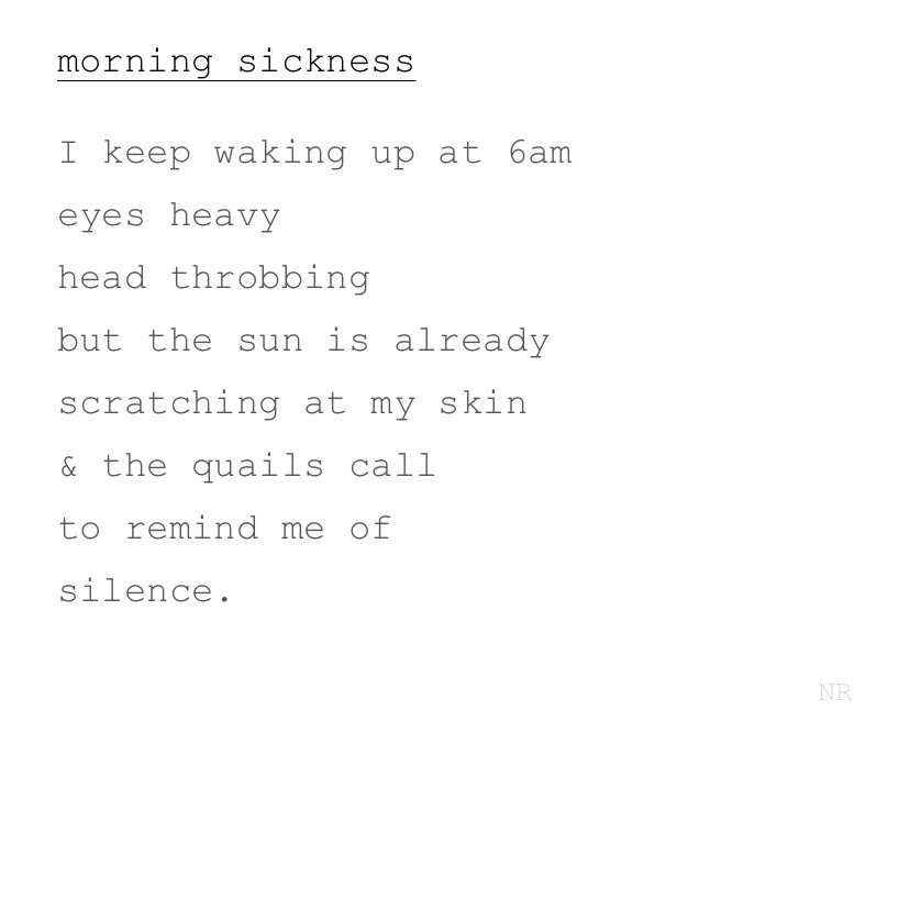 day 80: morning sickness