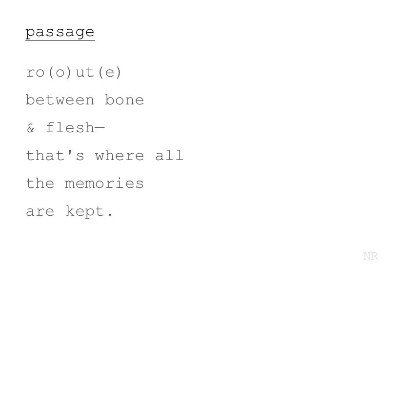 day 85: passage
