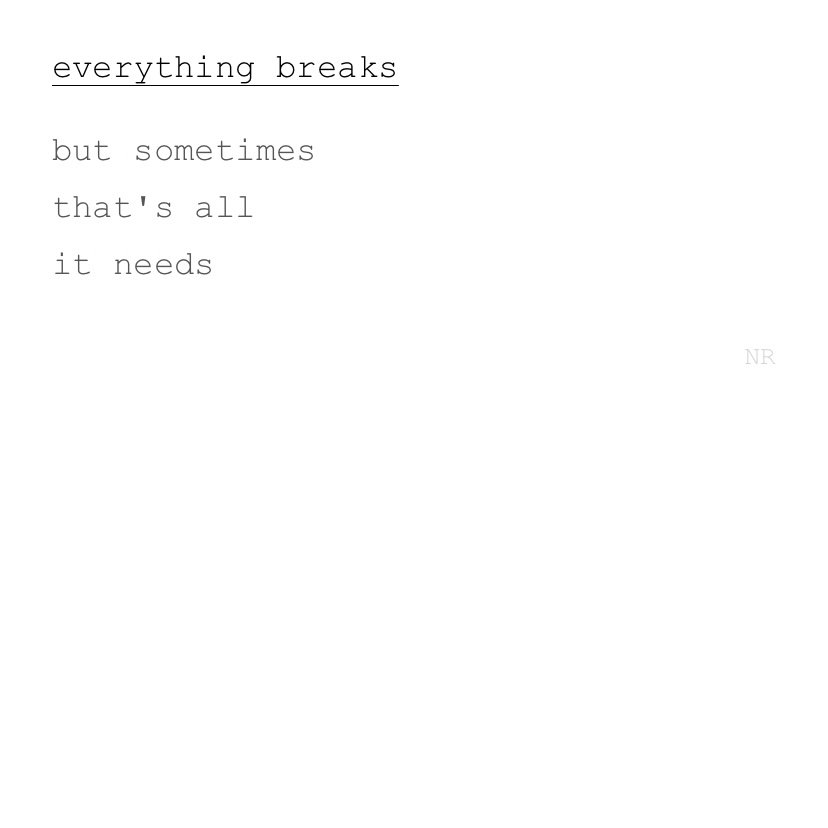 day 88: everything breaks