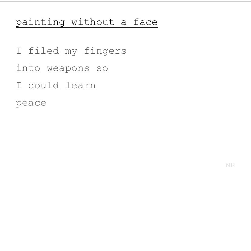 day 124: painting without a face