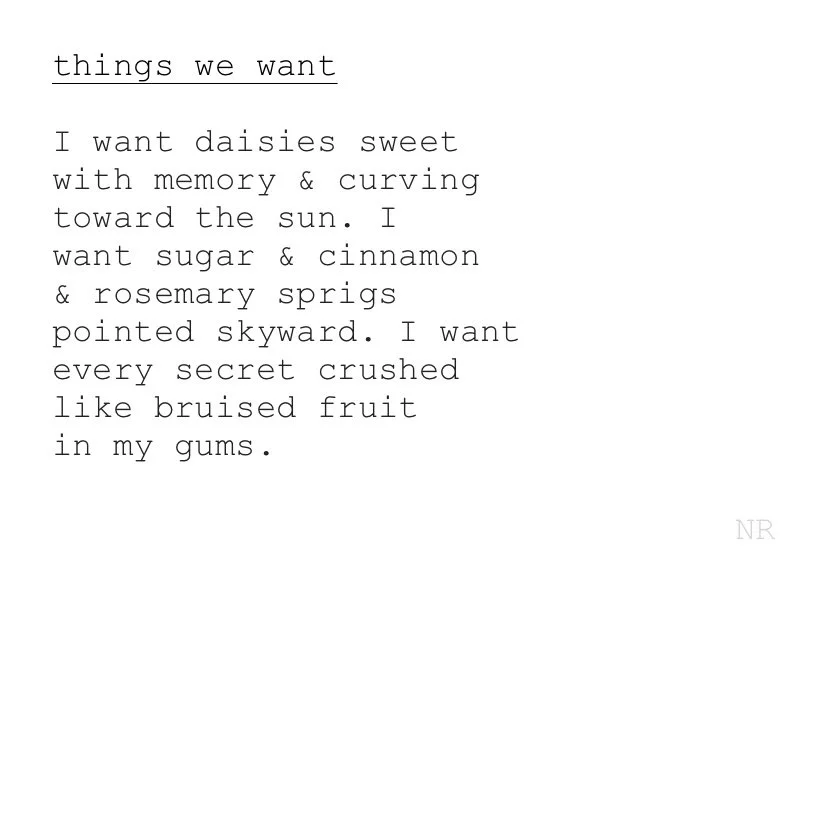 day 135: things we want