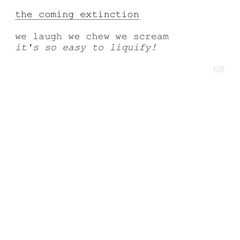 day 140: the coming extinction