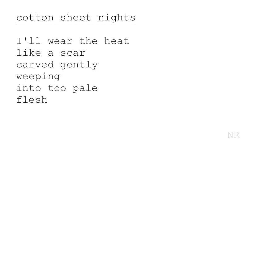 day 157: cotton sheet nights