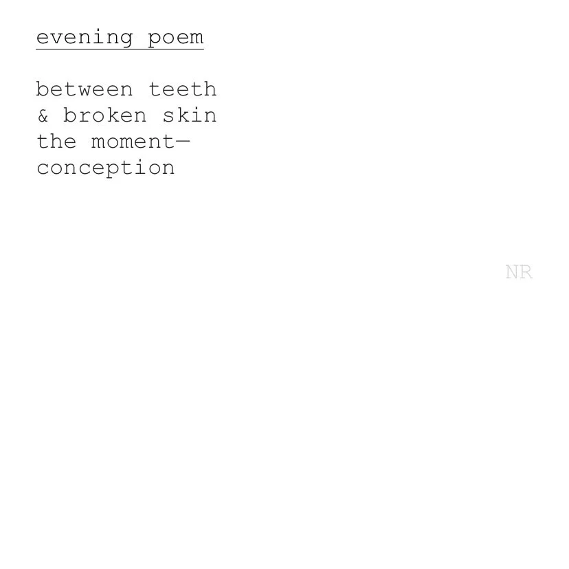 day 158: evening poem