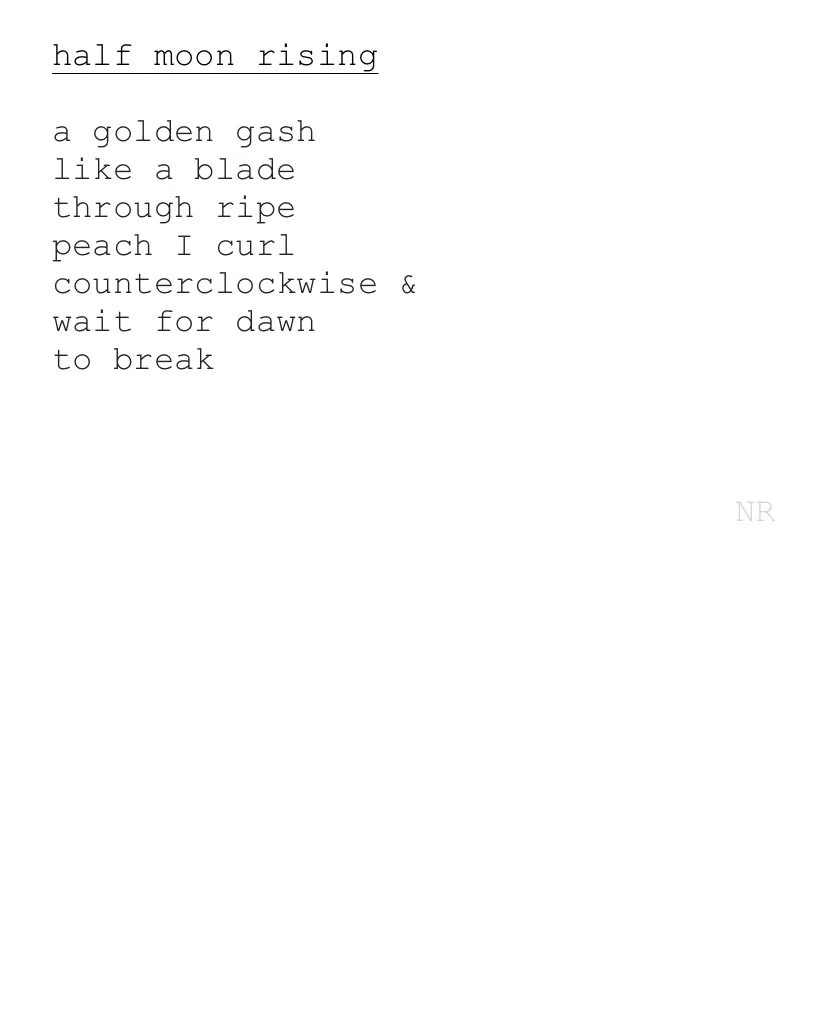 day 185: half moon rising