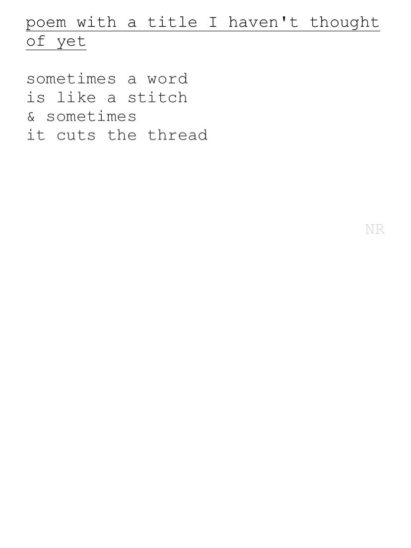day 211: poem with a title I haven't thought of yet