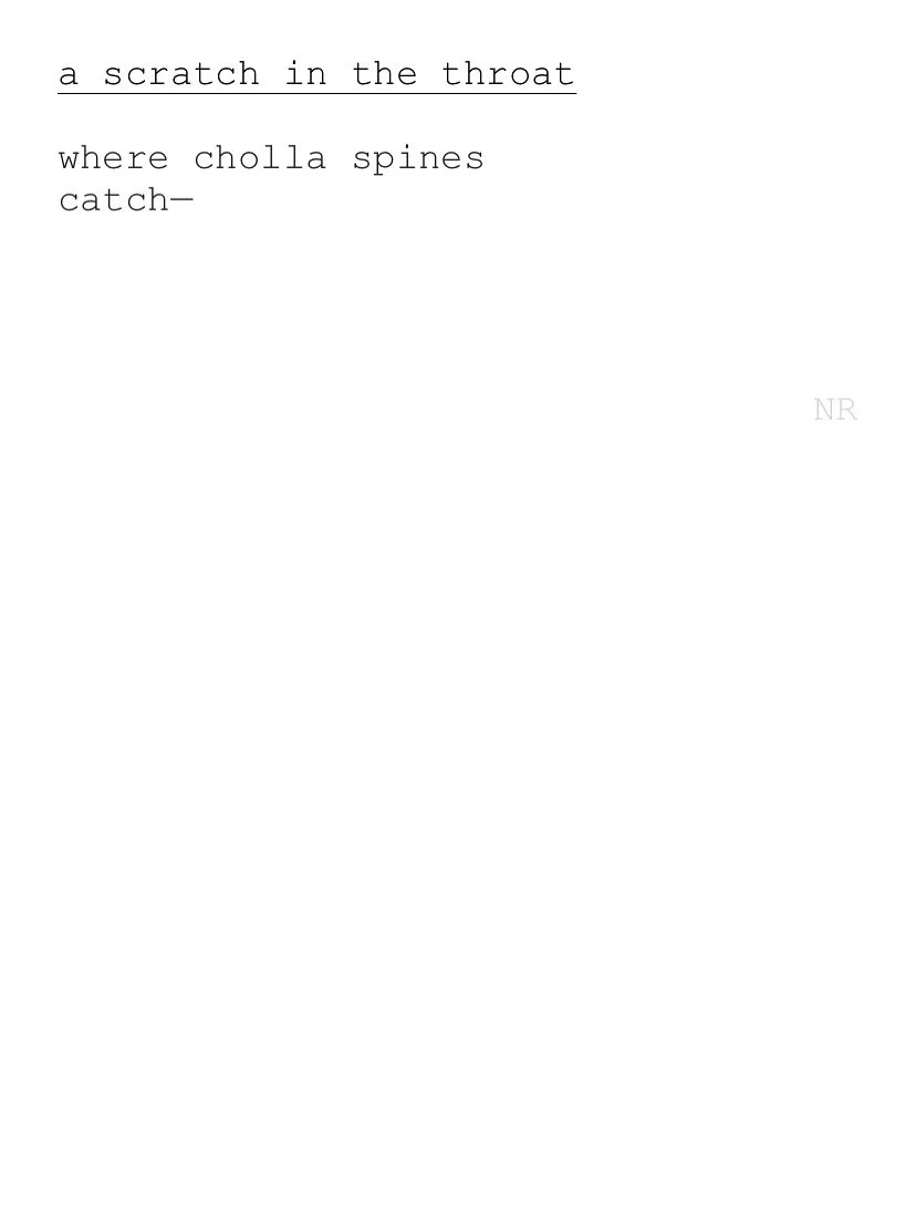 day 212: a scratch in the throat