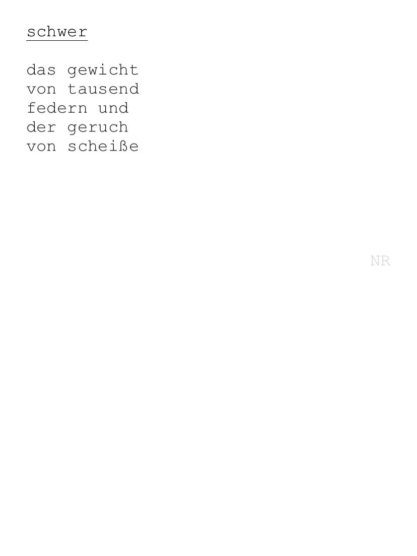 day 240: schwer