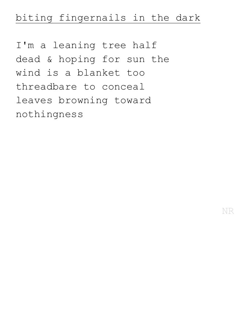 day 281: biting fingernails in the dark