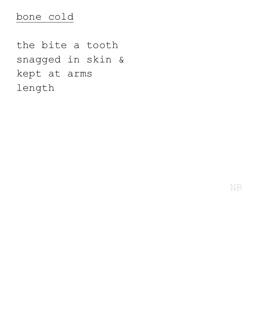 day 287: bone cold